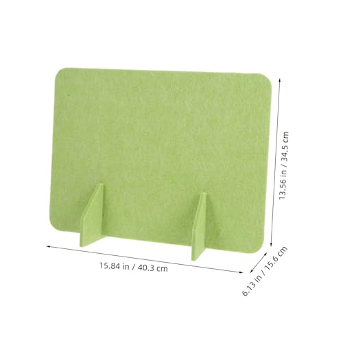 Desk Privacy Panel 2-Pack Acoustic Freestanding Desk Divider with Support Feet Lightweight Soundproof Partition for Office School Dormitory 15.74 X 11.81 X 3.93In - color: Light Green