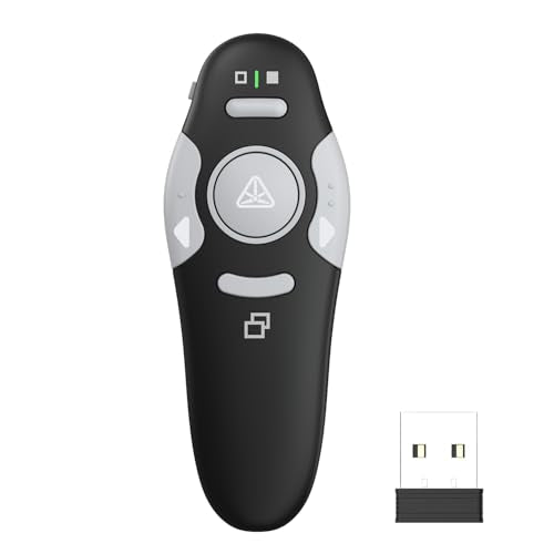 QUI 2 Pack Presentation Clicker Wireless Presenter, Black