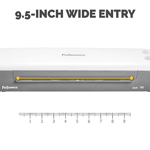 Fellowes Ion™ 95 Thermal Laminator Machine, 9.5", Easy to Use & Compact - size: 9.5", style: Fast