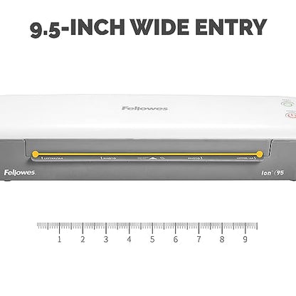 Fellowes Ion™ 95 Thermal Laminator Machine, 9.5", Easy to Use & Compact - size: 9.5", style: Fast