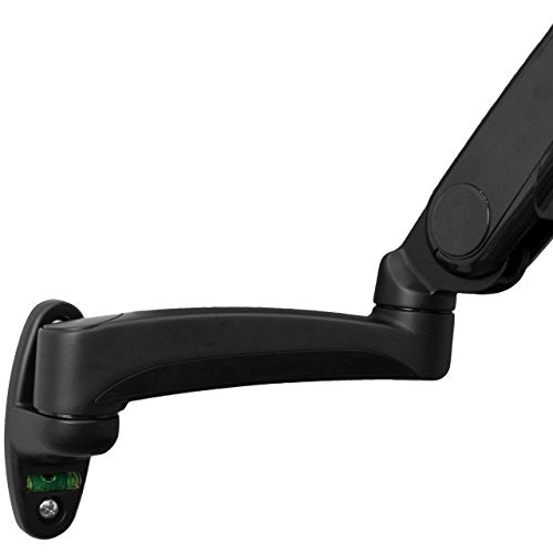 StarTech Wall Mount Monitor Arm 12in to 34in up to 19.8lb/9kg, VESA, Black - color: Black, style: Full-Motion