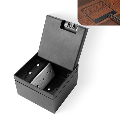 Recessed Flat Hidden Socket Kit with Recessed Duplex 15A and 5V 2.4A 1 USB-A Ports &1 USB-C Port USB Charging Ports.Corrosive Resistant Hardware,Black - color: Black, size: Hidden single-row insert (1.5A USB)