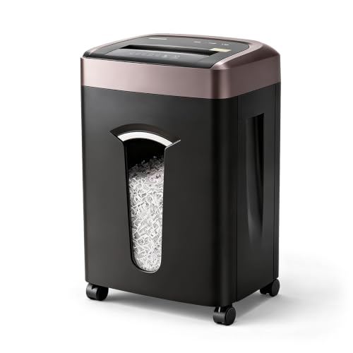 Wingwise 16 Sheets Paper Shredder Heavy Duty for Home Office | P-5, 60 Mins Runtime, 7.9 gal, Micro Cut, Shreds CDs & Credit Cards - color: Purple: 16 Sheets, size: P-5 Security
