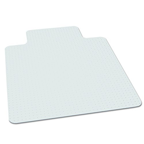 Carpet Chair Mats for Low Pile, 45-Inch by 53-Inch with Lip, Clear Vinyl - size: 45" x 53", style: Lip (25 x 12)