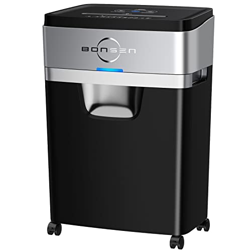 BONSEN 20-Sheet Cross-Cut P-4 High Security Heavy Duty Paper Shredder