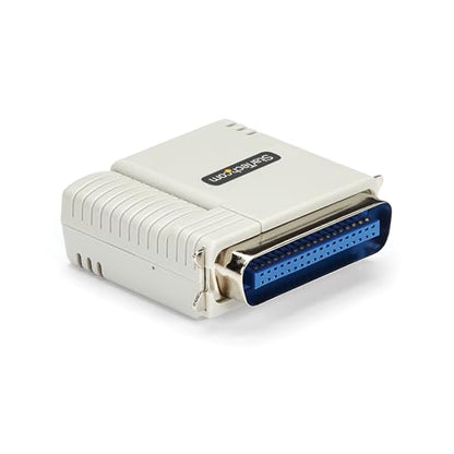 StarTech Parallel Network Print Server, Ethernet 10/100Mbps, TAA (PM1115P3) | WebUI, Centronics Ethernet Printer Server Adapter, HP, Epson, Canon, Lexmark compatible