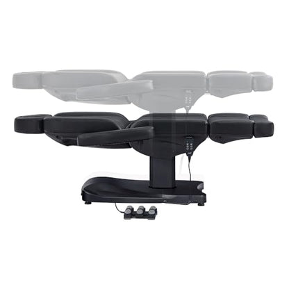 Dir Full Electrical Medical Aesthetic Chair Facial Beauty Bed Podiatry Doctors Office Chair with 3 Motors Ink - color: Black-2pack