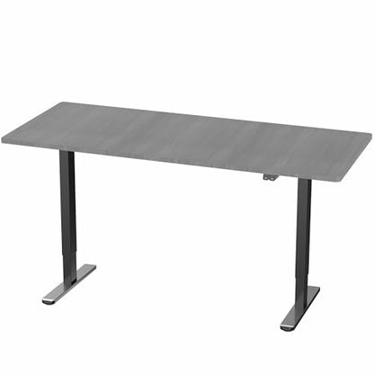 VIVO Dark Gray 71 x 30 in Standing Desk, DESK-KIT-0B7G - color: Dark Gray Top / Black Frame, size: 71 x 30 inch