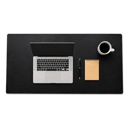 Genuine Leather Desk Pad, Office Desk Mat, Large Desk Blotter, Desk Protector, and Mouse Pad – 31.5" x 15.75" (1.8-2.0 mm) Black, Waterproof, Premium Quality for Desk Surface Protection and Comfort - color: Black