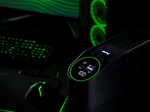 APC Back-UPS Pro Gaming UPS 1500VA/900W Pure Sine Wave UPS, BGM1500B-US - color: Midnight