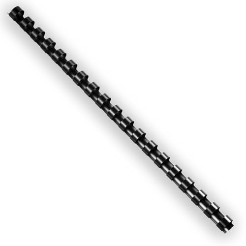 HOUYEE 50 Pack 7/16 Inch Plastic Binding Combs Spines, 19 Rings, Black | 11 mm Binder Combs for Letter Size Paper, 80 Sheets Capacity , for Book Binder Office School Supplies - size: 7/16 inch,50pack
