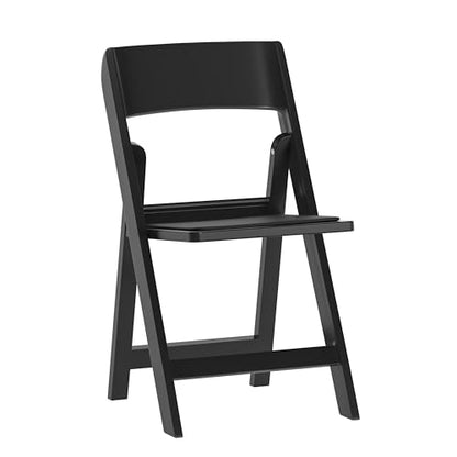 Flash Furniture Hercules Resin Folding Chair, Black - color: Black, size: Set of 1, style: Modern