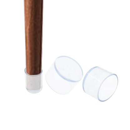 Round Chair Leg Caps,PVC Furniture Feet Covers,TTZEZE Transparent Round Floor Protectors,Clear Table Feet Covers Preventing Plastic Chair Leg Covers Scratches and Noise 35mm/1.38'', 12 - size: 1.38 inches