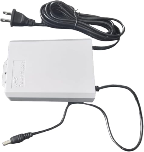 Mini UPS 12V 2A Reachargeable Batteries for Router Monitor 5400MAH | Backup Batteries Uninterruptible Power Supply for wifi Router Modem with 8.7 Feet US Cable AC DC Power Supplies two jacks