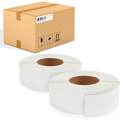 ABC PACK & SUPPLY Thermal Transfer Labels 2 x 6 Inch, White Matte Shipping Labels, 3" Core, Perforated, 1000 Labels per Roll, 8 Rolls, Permanent Adhesive, Industrial Printer Compatible - style: 2" x 6" / 8000 Pack