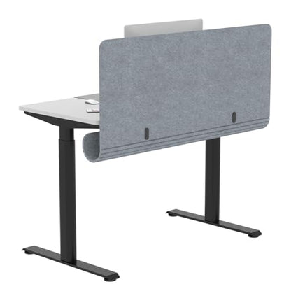 Desk Privacy Panel with Wire Management, 47.2" x 22.5" Cubicle Desk Divider