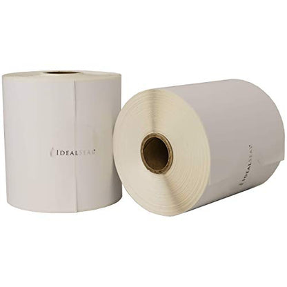 4in. x 1,800in. 745-0 Continuous Direct Thermal Shipping Labels for PB J645,J644, 1E03, 1E23 and 1E26 Label Printers (2 Pack)