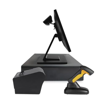 All-in-One SmartPOS NX Professional Cash Register for Small Business – WiFi POS System with Touch Screen, Customer-Facing VFD Display, Cash Drawer, Wireless Barcode Scanner, Thermal Receipt Printer