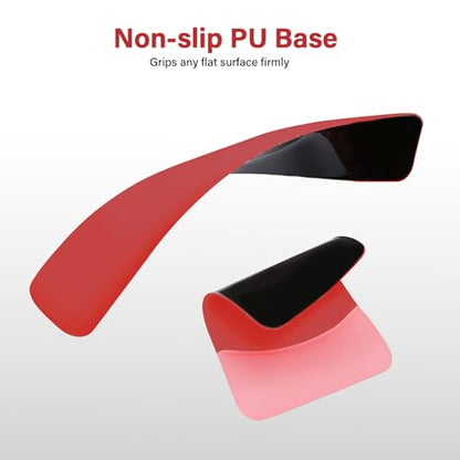 MOSISO Wrist Rest Support Mouse Pad & Keyboard Set, Red | Rectangular Ergonomic Mousepad, Non-Slip Base, Home/Office Pain Relief & Easy Typing, Neoprene Cloth & Raised Silicone Lining - color: Red
