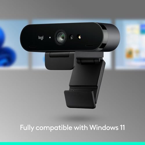 Logitech Brio Ultra 4K HD Webcam for Streaming and Meetings - Black - size: (Pack of 1)