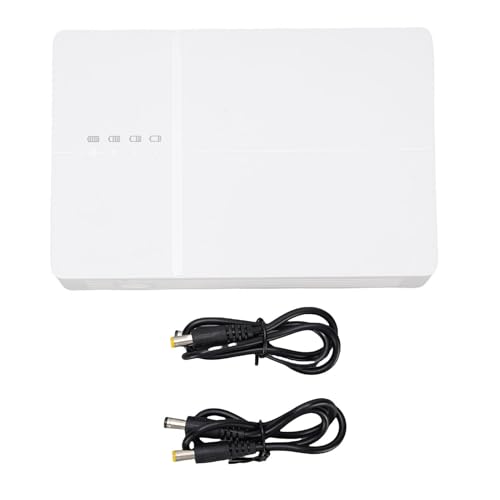 Mini UPS for Router & Modem, 6000mAh DC Backup Uninterruptible Power Supply with 3 Output Ports, 5-Hour Runtime for WiFi, Security Cameras, Tablets