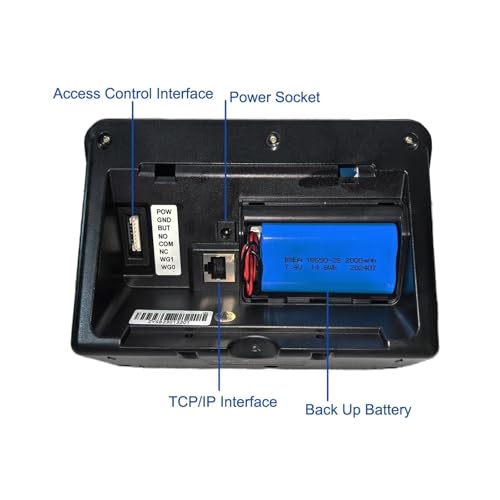 Time Clock for Small Businesses WiFi Face Time Attendance System Employee Fingerprint Time Clock Management Solution for Offices, Factories, Hotels, Schools and More