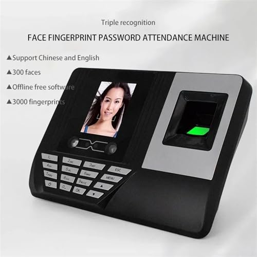 Biometric Face Fingerprint Time Attendance Clock Machine U Disc Recorder Employee Checking-in