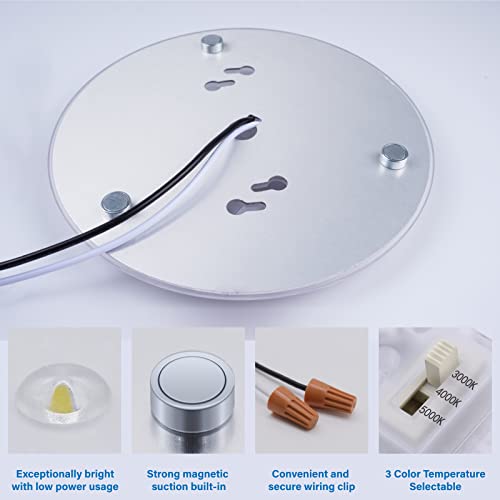 2Pack 36W LED Light Engine Retrofit Kit,6.69inch 3200LM 3CCT 3000K/4000K/5000K Dimmable Ceiling Fan Light Kits,AC 120-130V Ceiling Fan Light Replacement for Ceiling Flush Light