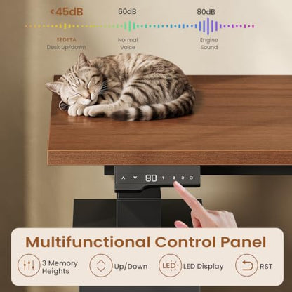 SEDETA 69" L Shaped Gaming Standing Desk with 4 Drawers, Storage Bookshelf - color: Black, size: 68.9" Standing Desk with Bookshelf