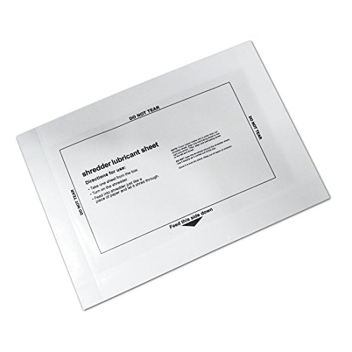 laffeya Shredder Lubricant Sheets, 12 Paper Shredder Sharpening & Cleaning - size: 12 Pack