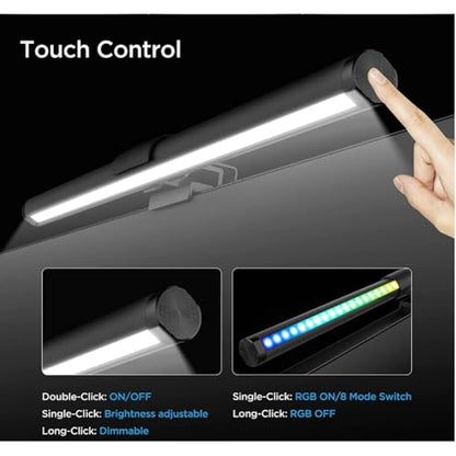 Eye-Care USB Monitor Light Bar, Dimmable LED Reading Lamp,50cm for Computer Desk Lighting for Home Gaming