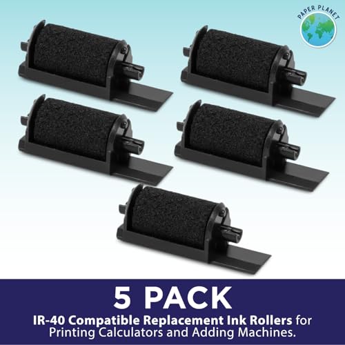 PaperPlanet Black Calculatior Ribbons for IR40 | 5 Pack