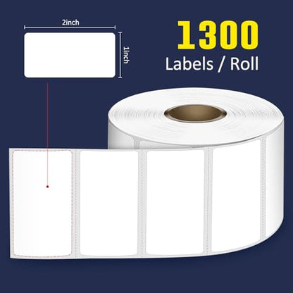 LLIKED 15600 Direct Thermal Labels 2"x1", Barcode Adress Labels - size: 2"x1"-12 Rolls