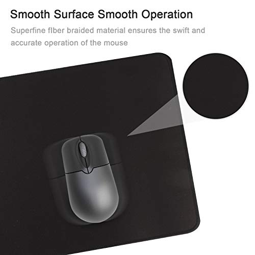Gaming Mouse Mat/Mouse Pad 23.6x11.8x0.12Inch | XXL Mouse pad | Table mat/Large Size | Improved Precision and Speed | Rubber Base for Stable Grip on Smooth Surfaces Non-Slip (60x30Black004) - color: 60x30Black004