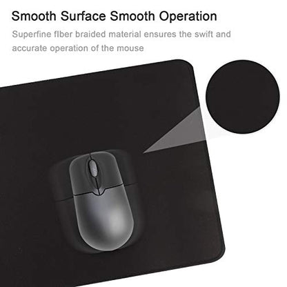 Gaming Mouse Mat/Mouse Pad 31.5x11.8x0.12Inch | XXL mouse pad | table mat/large size | improved precision and speed | rubber base for stable Grip on smooth surfaces non-slip (80x30 Black) - color: 80x30 Black