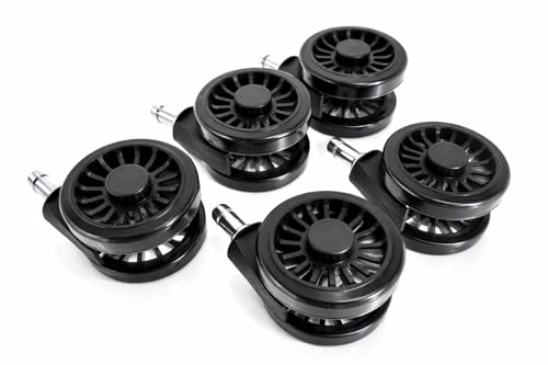 Office Chair Caster Wheels, Heavy Duty Replacement, Set of 5 Tech Team