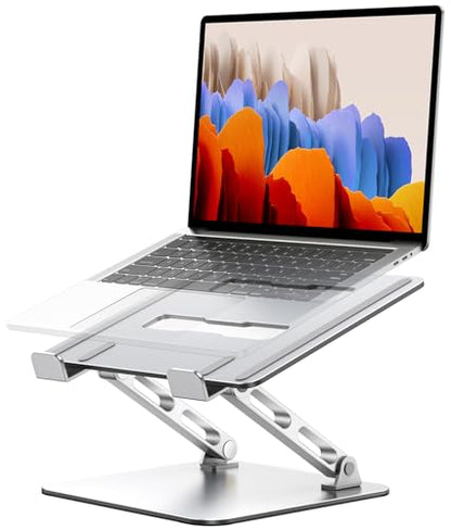 RIWUCT Laptop Stand for Desk Adjustable Height, Ergonomic Laptop Riser