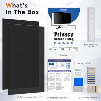 [2 Pack] 21.5 Inch Computer Privacy Screen for 16:9 Widescreen Monitor - size: 21.5" (16:9)