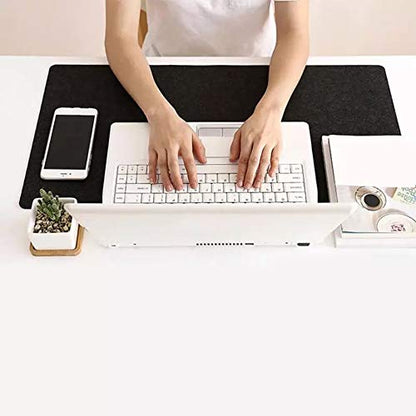 Large Felt Mouse Pad, Home Modern Large Keyboard Mouse Pad Table Desk Mat 700 * 330mm 60x30cm Non-Slip Computer Table Mat(30x60cm,Black) - color: Black, size: 0.8" x 1.9"