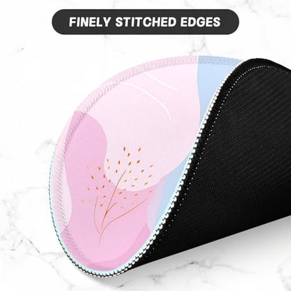 ITNRSIIET Round Mouse Pad with Stitched Edge Premium-Textured Waterproof Non-Slip Rubber Base Desktop Protection Mat Diameter 8.7 inches, Art Style Pattern - color: A02-Art Style Pattern