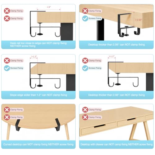 No Drill Under Desk Cable Management Tray, 45.2" Felt Cord Organizer - size: 45.2"-Khaki