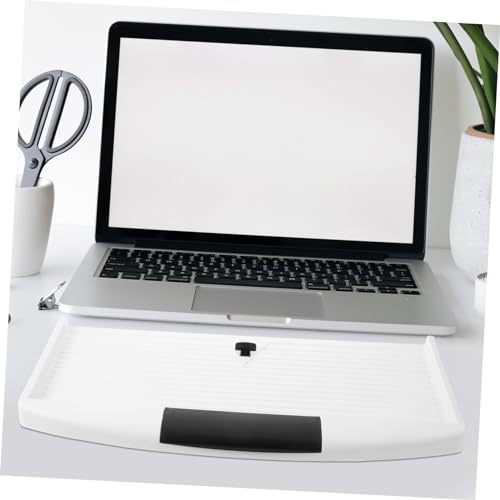Uonlytech Under Desk Keyboard Tray Ergonomic Slide Out Keyboard Holder with Sturdy Clamp Mount Space Saving Design for Home and Office Use Reduces Hand Fatigue