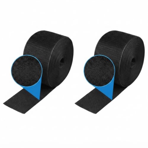 WILLBOND Cord Cover for Carpet, 24.6 ft x 3 in Floor Cable Management Strip, Reusable Hook and Loop Cord Protector for Wires on Carpet, Cuttable Wire Hider for Office Desk Home, Black - color: Black