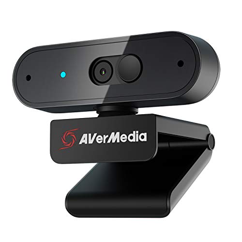 AVerMedia PW310P Webcam - Full 1080p 30fps HD Camera with Autofocus and Dual Stereo Microphones, Work from Home, Remote Learning - NDAA Compliant - style: 1080p 30fps Auto focus
