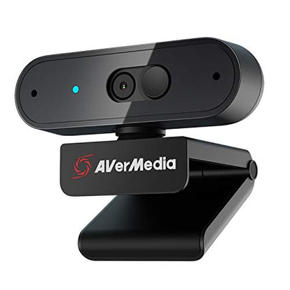 AVerMedia PW310P Webcam - Full 1080p 30fps HD Camera with Autofocus and Dual Stereo Microphones, Work from Home, Remote Learning - NDAA Compliant - style: 1080p 30fps Auto focus