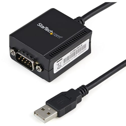 StarTech 6ft 1-Port FTDI USB to Serial RS232 Adapter, TAA (ICUSB2321F) - size: 6ft