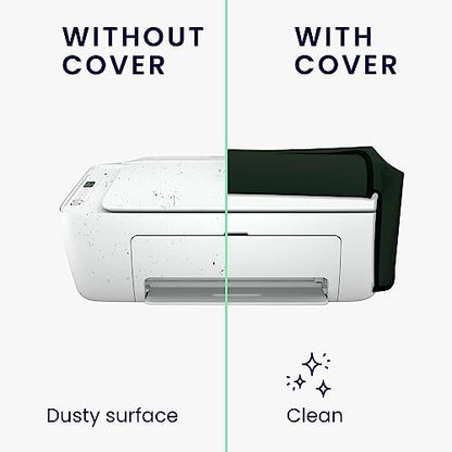 kwmobile Dust Cover Compatible with HP DeskJet 2755e / DeskJet 2720e / 2710e / 2820e / 2721e - Printer Case - Fabric Protector Cover - Dark Green - color: Dark Green