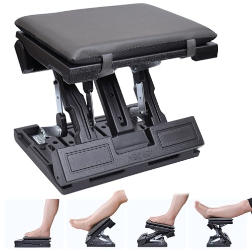 Adjustable Foot Rest Under Desk for Office,Home, Gaming & Study - color: Gray, size: Large
