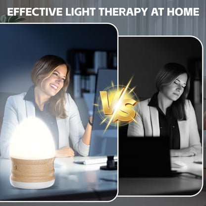 13000 Lux Daylight Lamp, UV-Free & Flicker-Free Desk Light | 3 Color Temperatures, Stepless Dimming, Timer and Remote Control for Home Office, Reading, Work and Daily Use