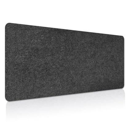 Large Felt Desk mat 36x12 inches, with Non-Slip Full Desk Mouse Pad,Office Computer Desk Mat for Keyboard,Felt Desk Mat for Desk Pad Protector (Dark Gray) - size: 36" x 12"